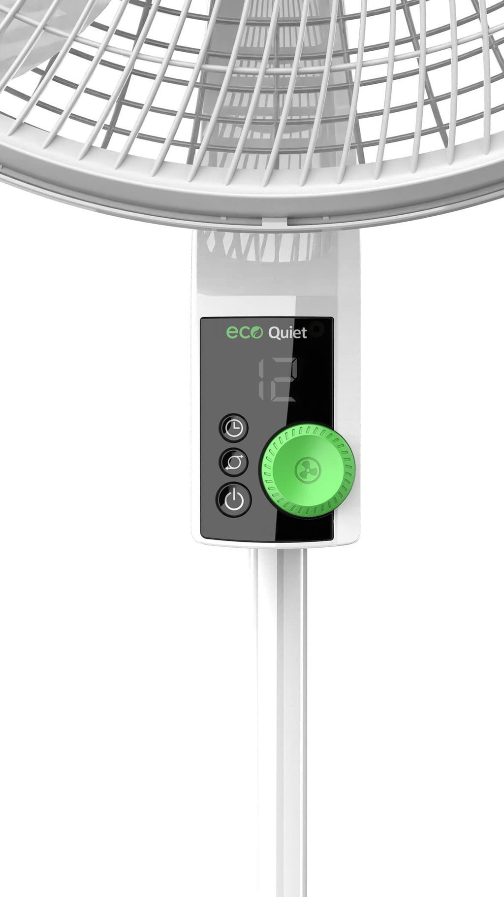 Oscillating Pedestal Fan with 12 Speeds, 8 Hour Timer, Adjustable Height, Remote Control, White Z167015