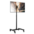 Black Mobile TV Stand with Locking Wheels H60729