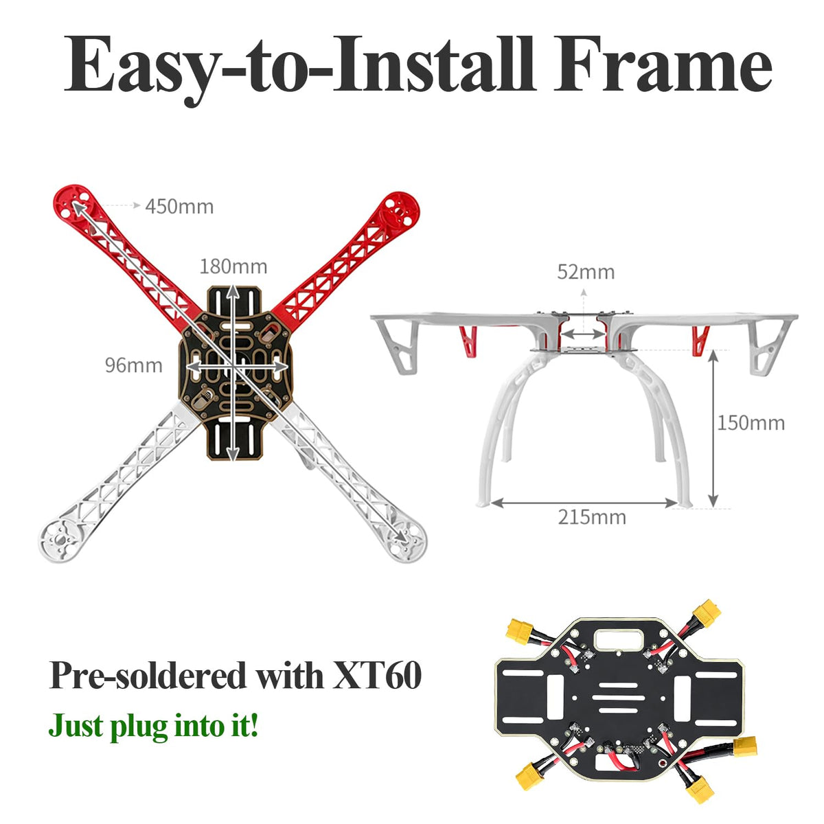 DIY 450mm Quadcopter Set W790459