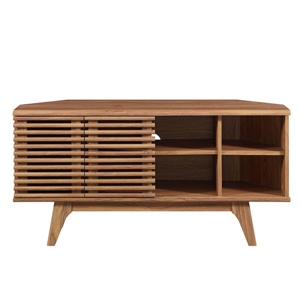 Mid-Century Modern Corner Media TV Stand M2933