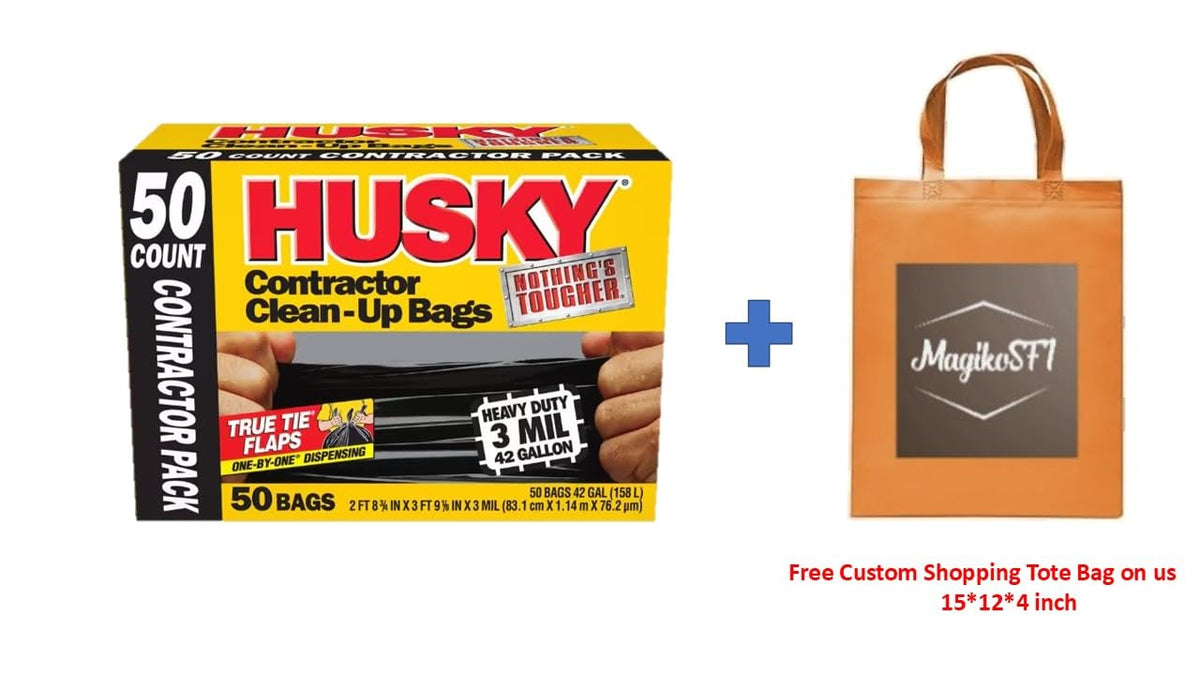 42-Gallon Contractor Clean-Up Trash Bags 50 Count O91292