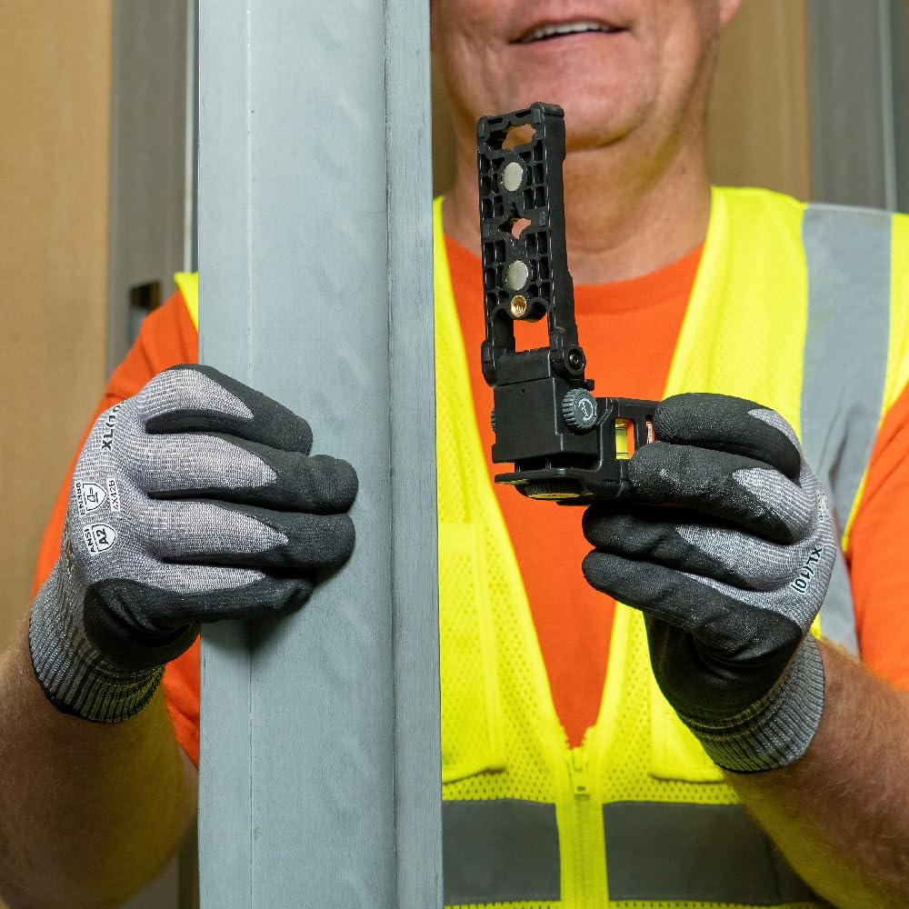Magnetic Pocket Laser Level with 3 Bubble Vials M563066
