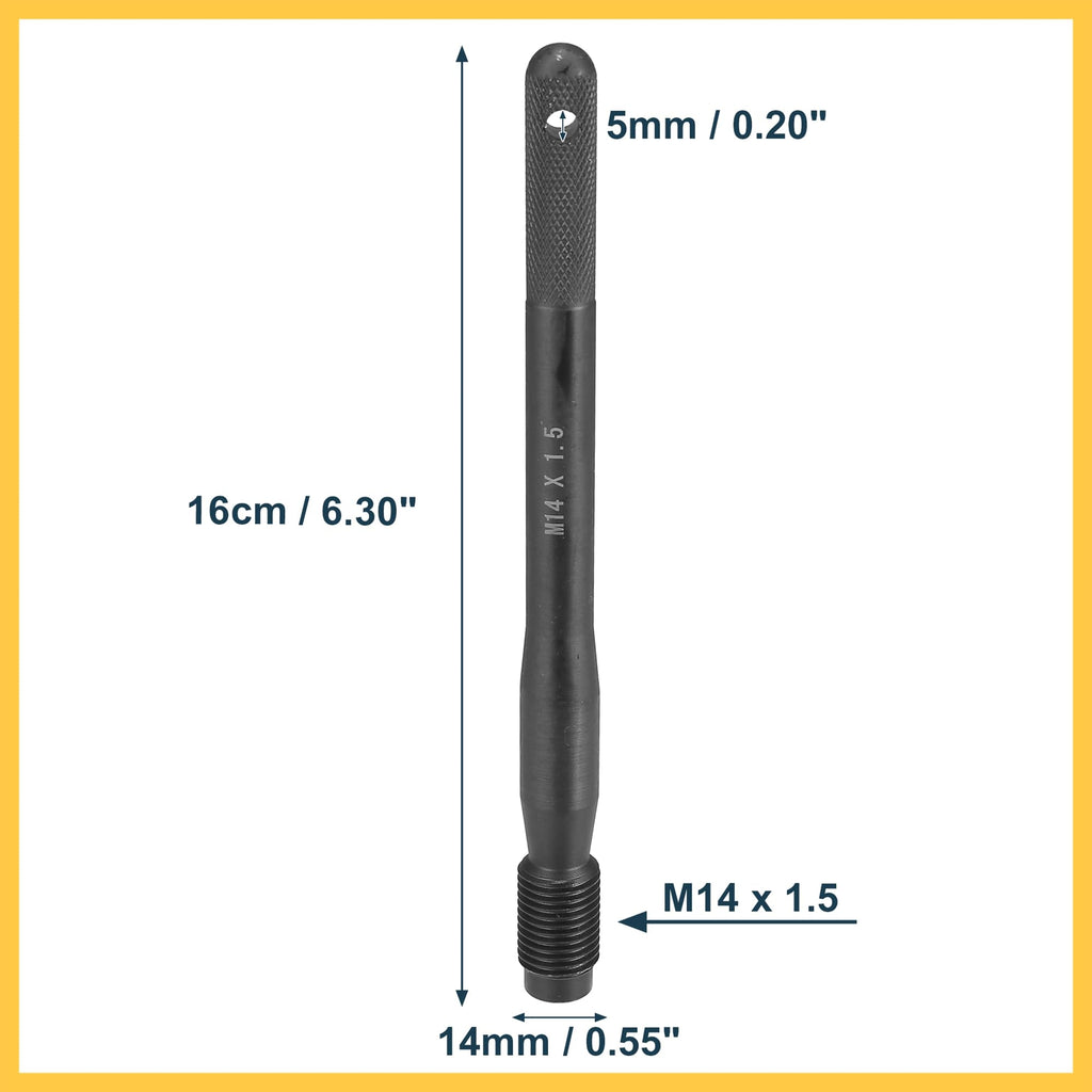 Black Carbon Steel Wheel Hangers Alignment Pin M14x1.5 H812288