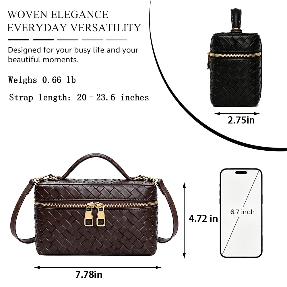 Women's Mini Woven Crossbody Bag F806