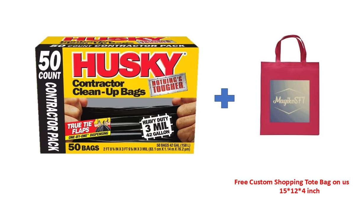 42-Gallon Contractor Clean-Up Trash Bags 50 Count O91292