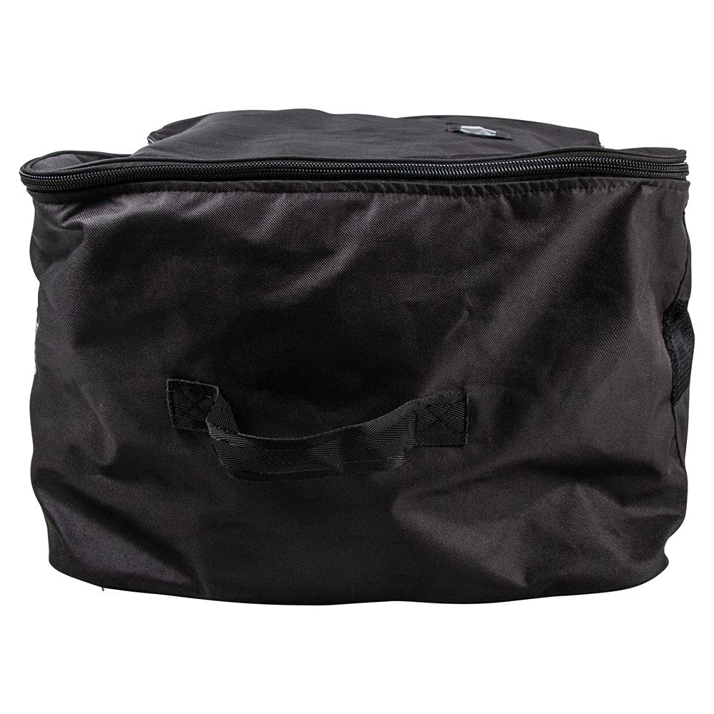 Black Nylon Lined Storage Bag with Three-Sided Zipper G705