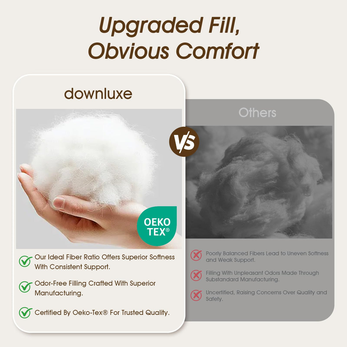 Down Alternative King Size Pillows Set of 2 P131