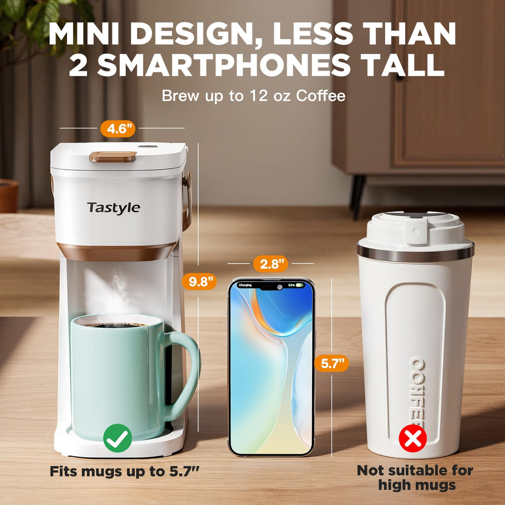 Mini Single Serve Coffee Maker with Handle H737931