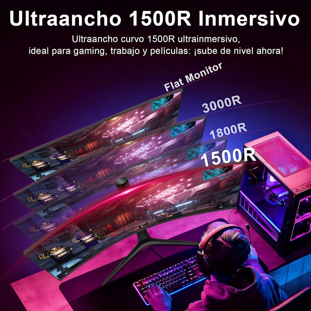 34 Inch Curved Ultrawide Gaming Monitor 180Hz UWQHD G8832