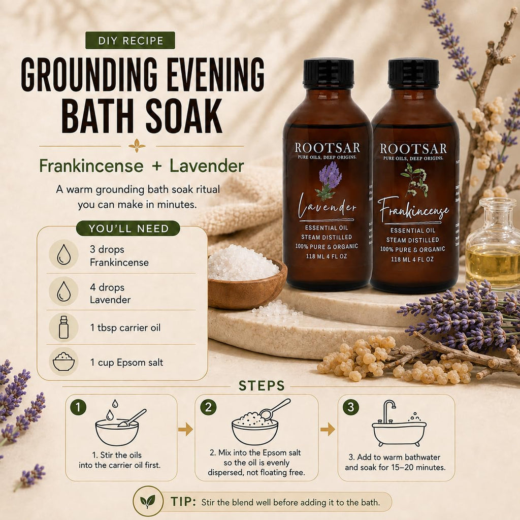 2 Pack Frankincense and Lavender Essential Oils 4 Fl Oz P6175