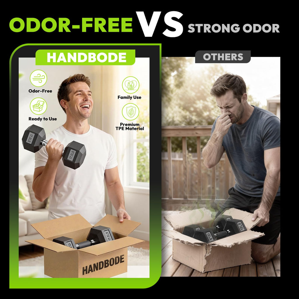 Hex Dumbbell Set with Vertical Storage Rack A835
