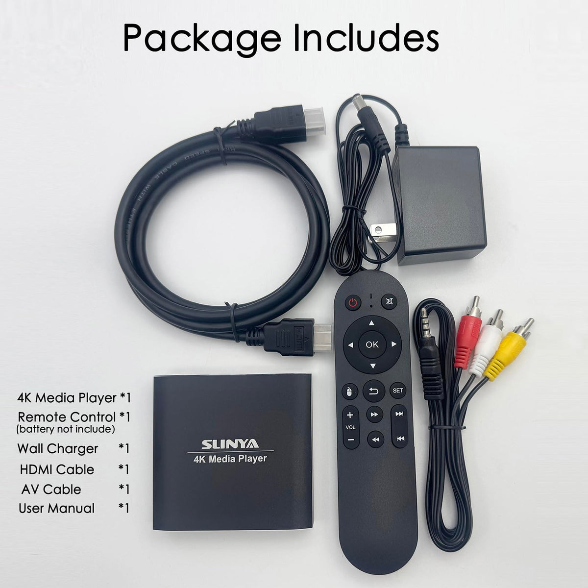 4K Ultra HD Digital Media Player with Remote Control C1790