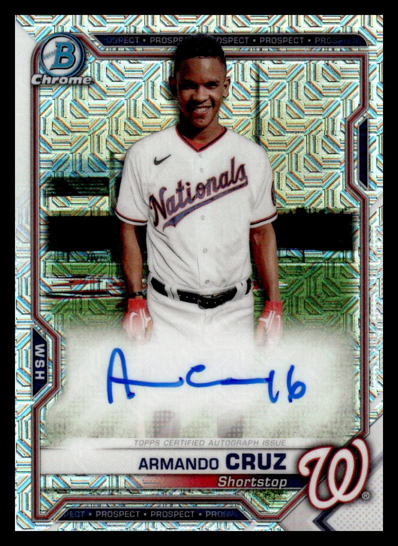 Autographed Mojo Refractor Baseball Trading Card Y22262