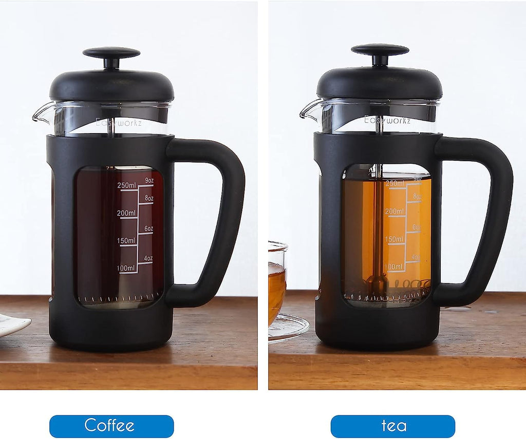 12 oz French Press Coffee Tea Maker with 10g Measuring Spoon C994