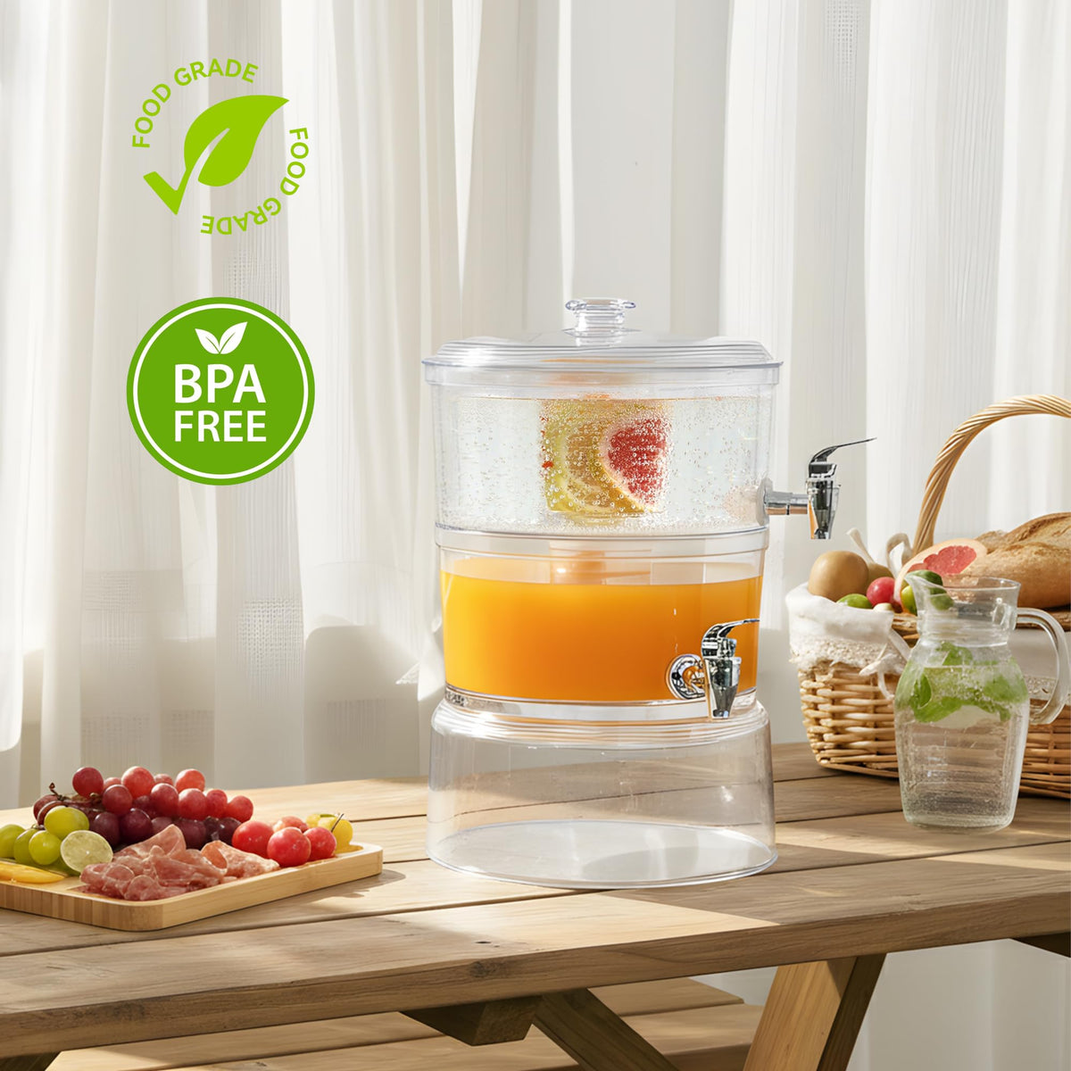 2 Gallon Beverage Dispenser with Stand V90697