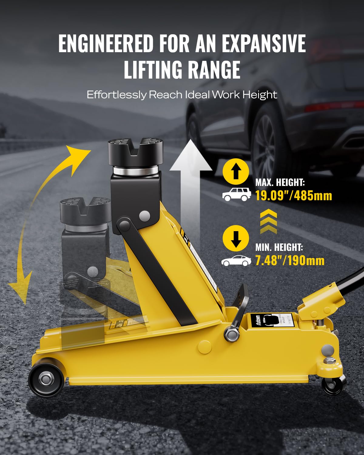 Heavy Duty 3 Ton Hydraulic Floor Jack V1447