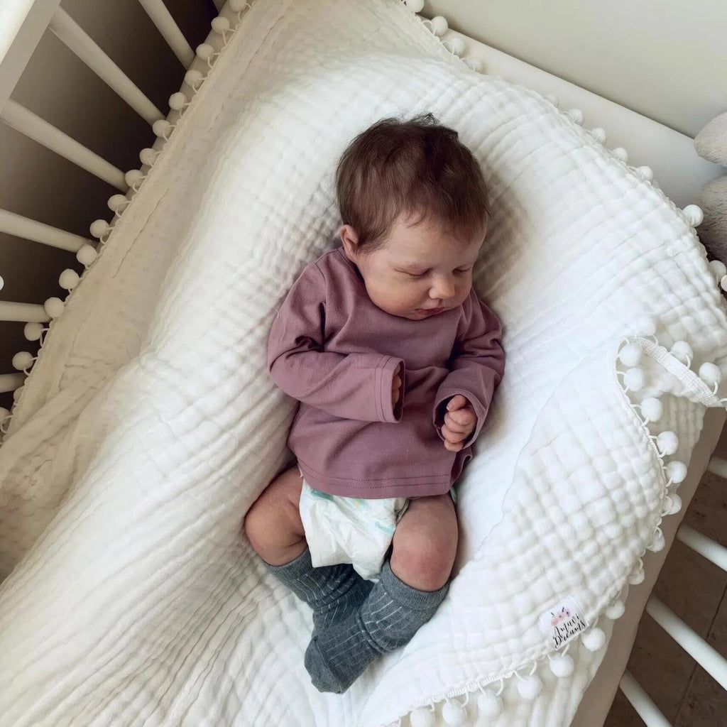 20 Inch Realistic Silicone Reborn Baby Doll Boy with Rooted Hair A7579