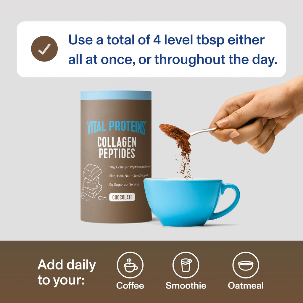 Collagen Peptides Powder, Chocolate, 13.5oz V2241