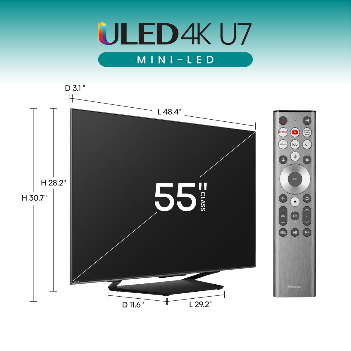 55-Inch Mini-LED ULED 4K UHD Google Smart TV K48414
