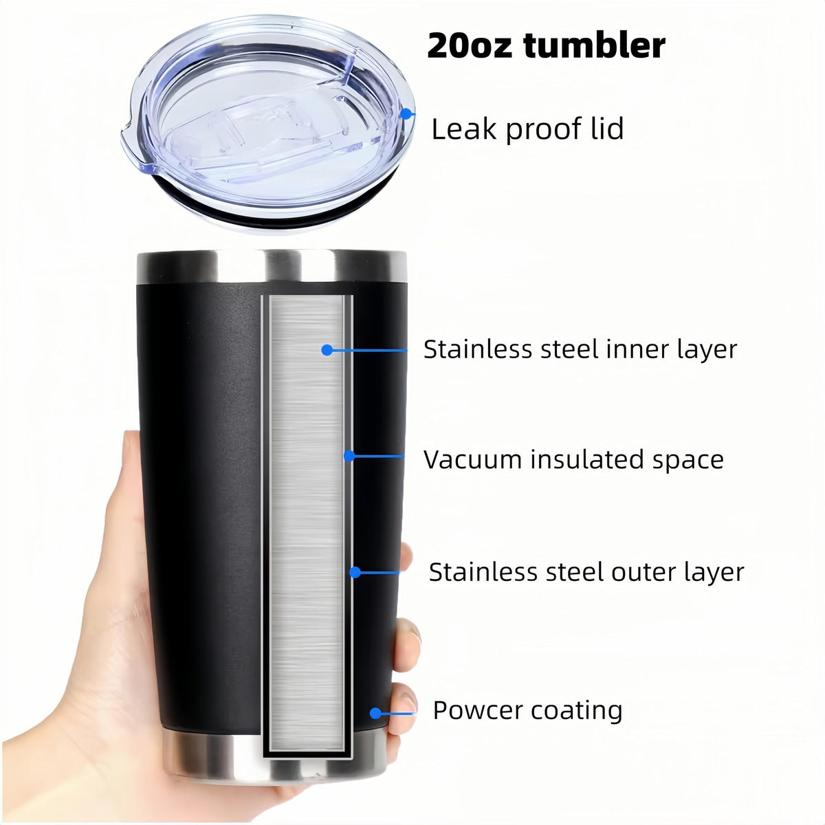 20 oz Stainless Steel Insulated Tumbler I67255