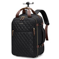 Black Rolling Laptop Backpack with Wheels H836