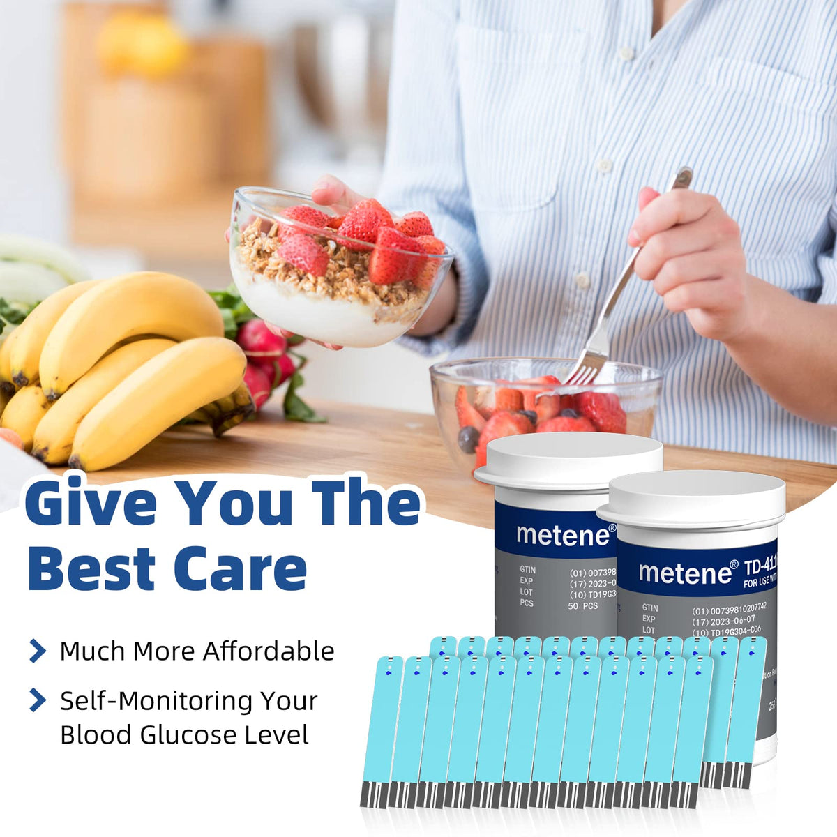 Blood Glucose Test Strips, 100 Count I693