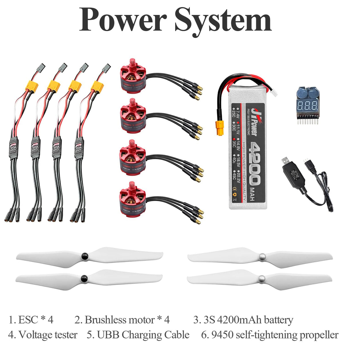 DIY 450mm Quadcopter Set W790459