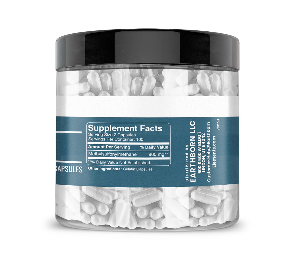 Methylsulfonylmethane (MSM) 200 Capsules K813
