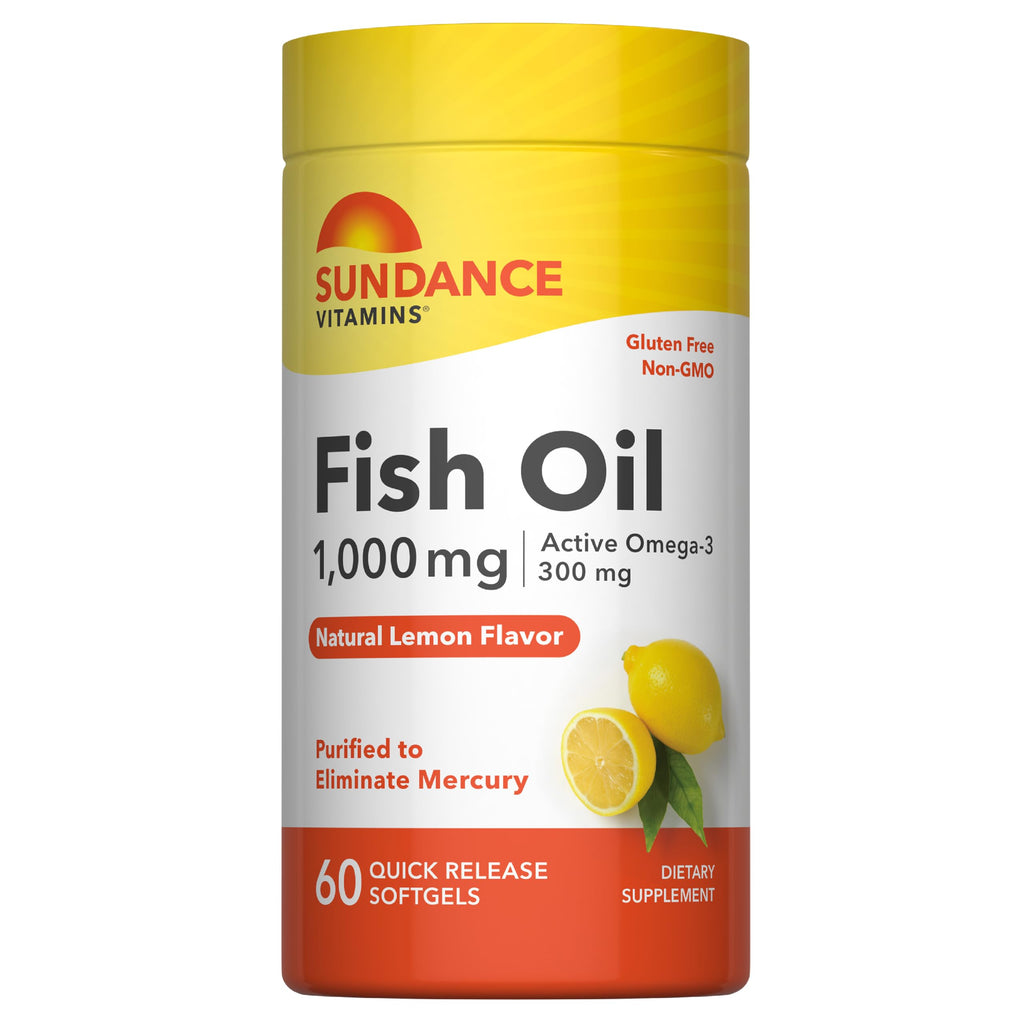 Fish Oil Omega 3 Supplement 1000mg 60 Softgels G148