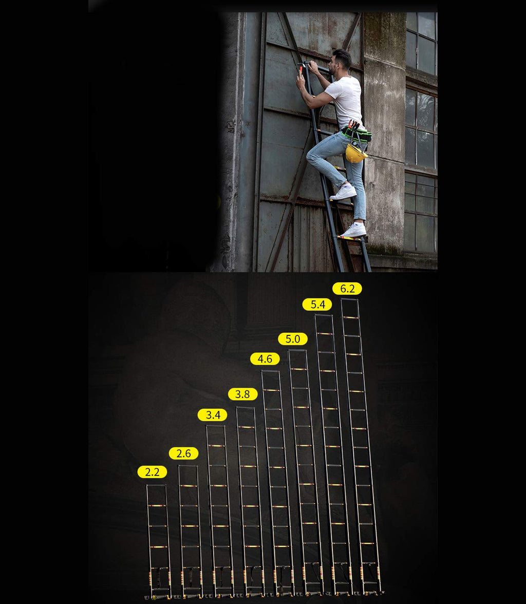 Telescoping Aluminum Ladder 330 Pound A9004