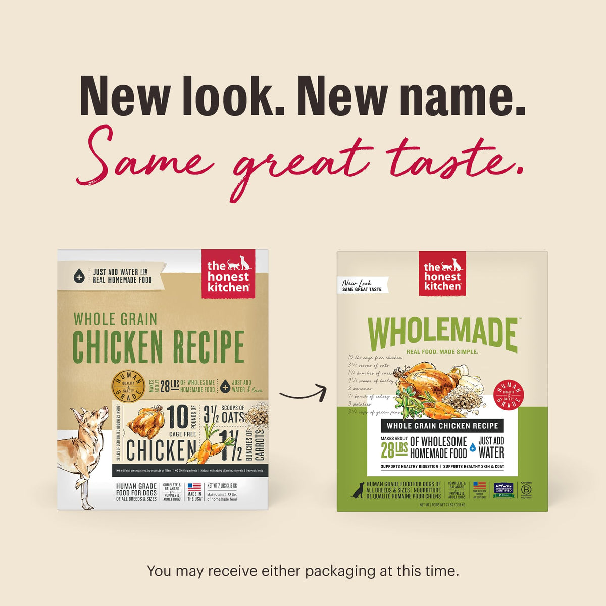 Whole Grain Chicken Recipe Dehydrated Dog Food 10 lb K44684