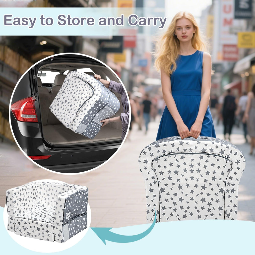 Portable Toddler Travel Bed & Chair 2-in-1 Y17370