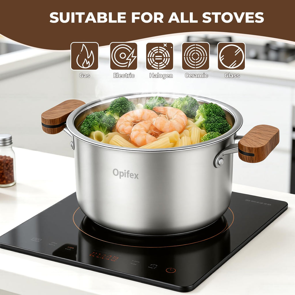 2.8L Stainless Steel Deep Fryer Pot with Basket C33071