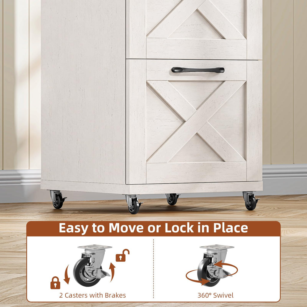 White 4 Drawer Office Filing Cabinet H87157