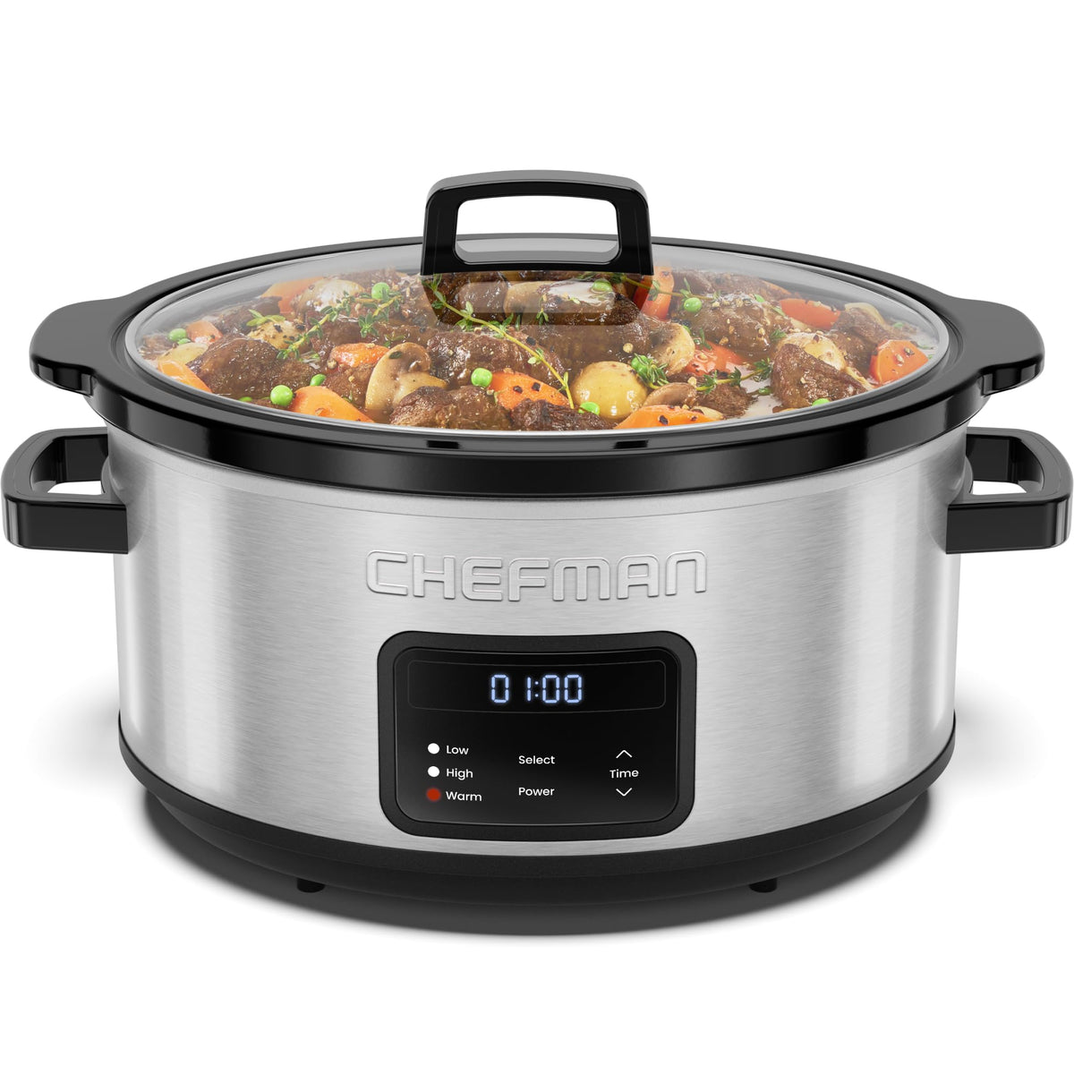 7 Quart Programmable Digital Slow Cooker with Ceramic Crock S119881
