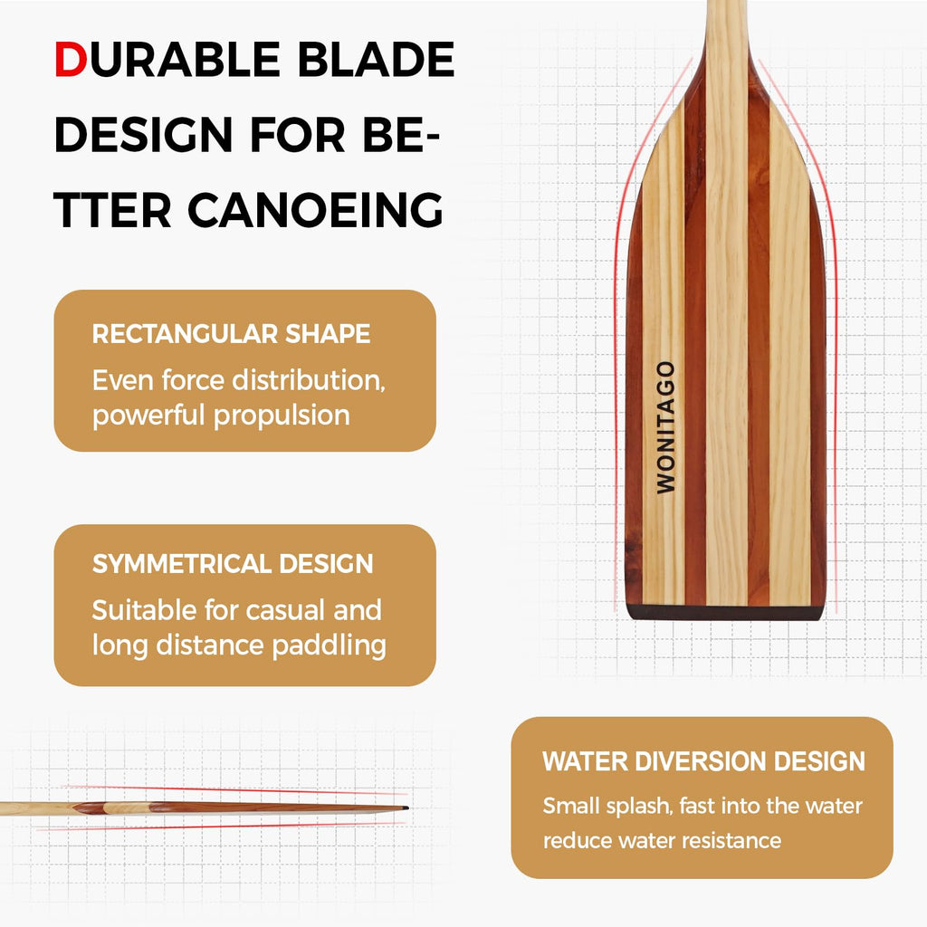 Wooden Canoe Paddle I6108