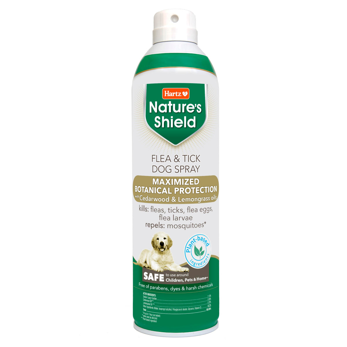 Flea & Tick Spray Treatment for Dogs with Cedarwood and Lemongrass Oil, 14 Ounces I863568