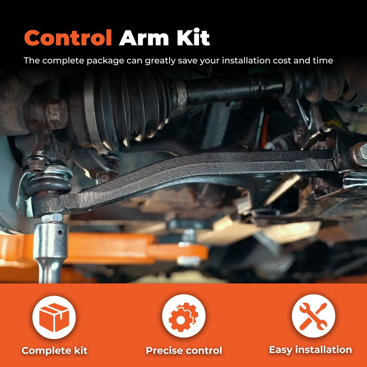 14Pc Front Suspension Kit Control Arms E54023