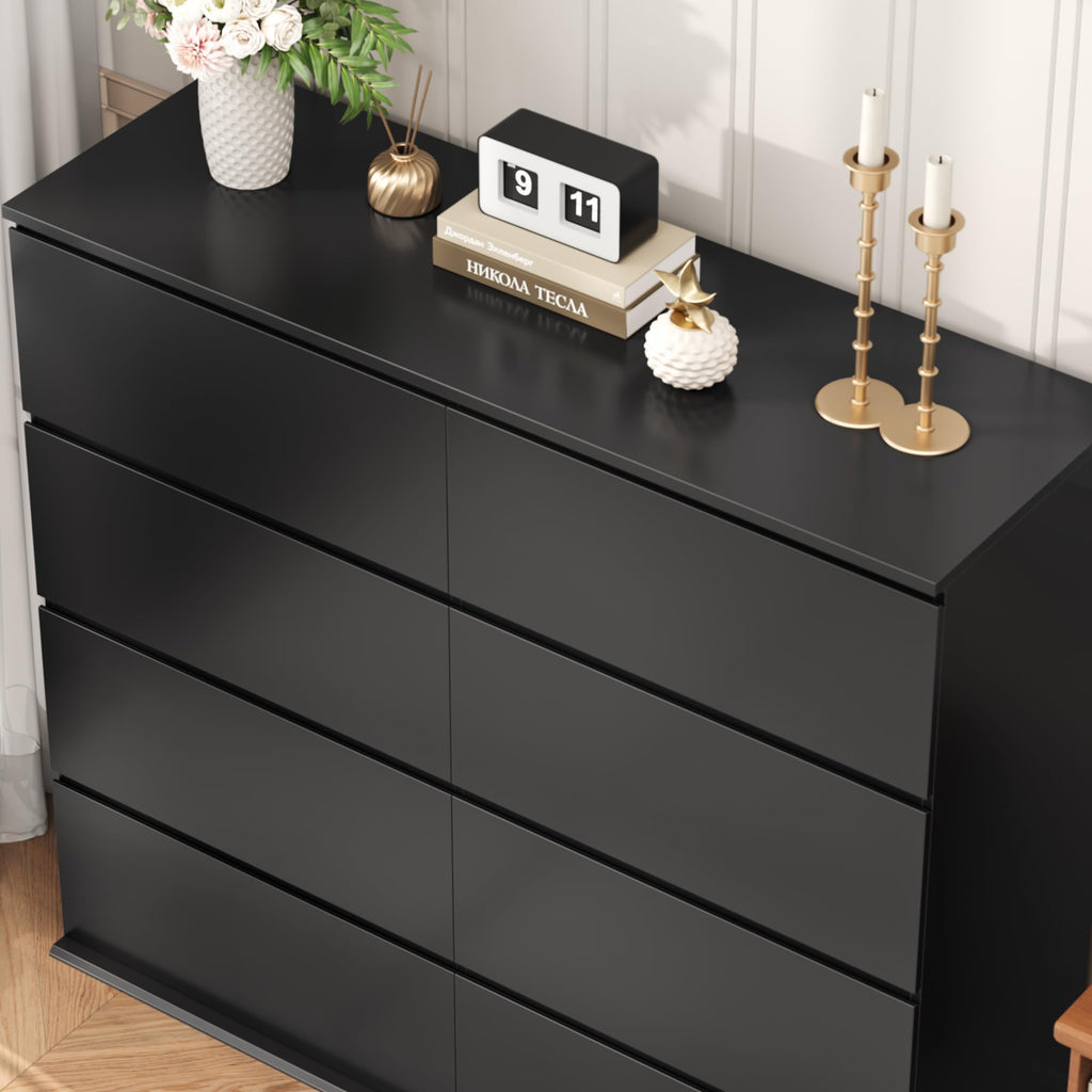 Black 8 Drawer Dresser S416578