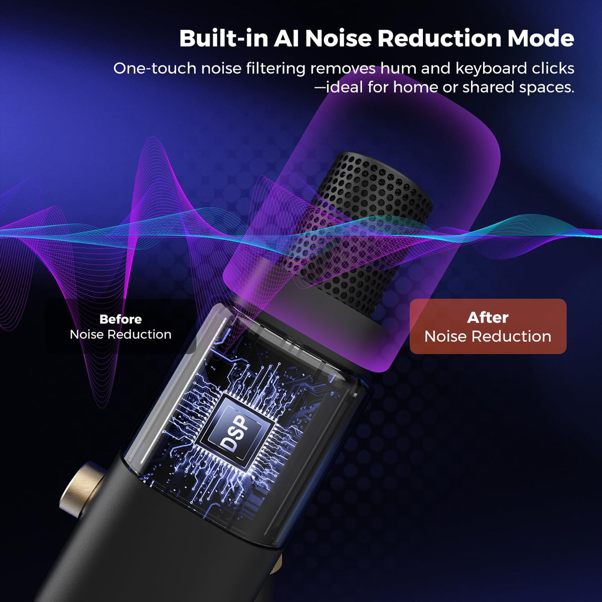 Dynamic Microphone with USB/XLR T5707