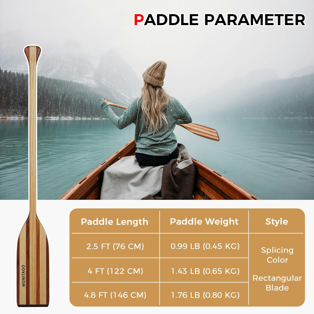 Wooden Canoe Paddle I6108