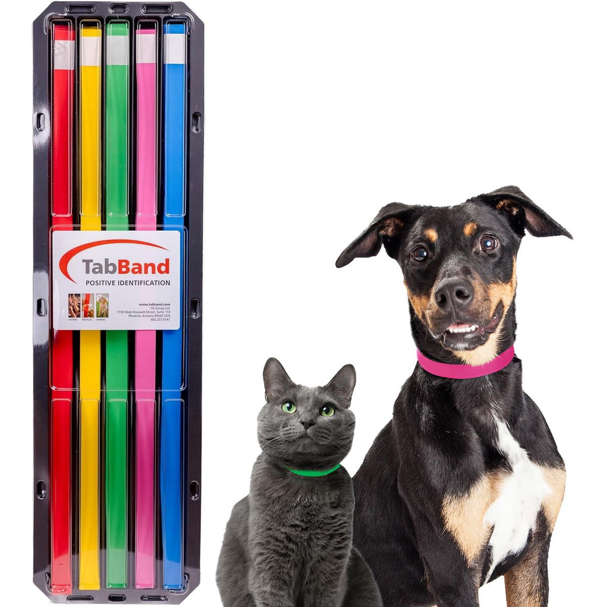 20 Inch 500 Count Waterproof Writable Tear-Resistant Pet ID Collars S562346
