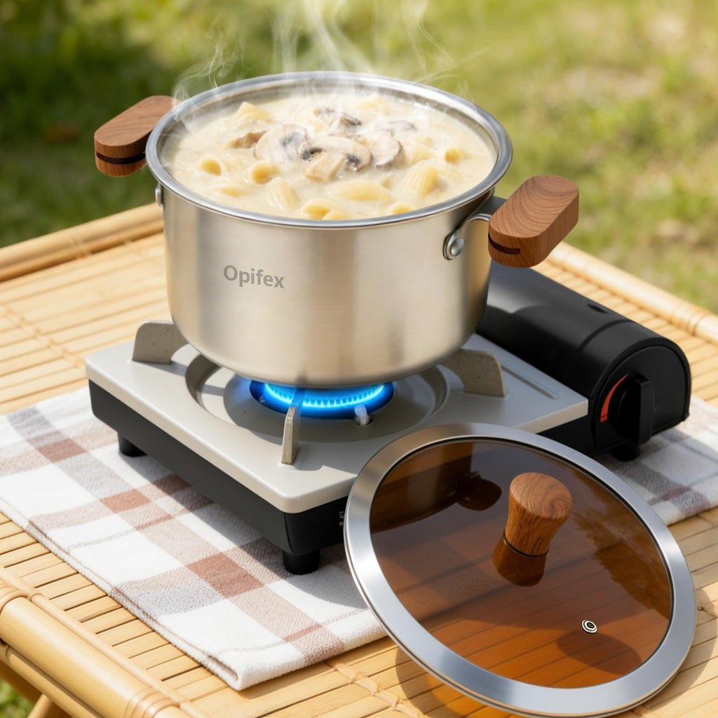2.8L Stainless Steel Deep Fryer Pot with Basket C33071