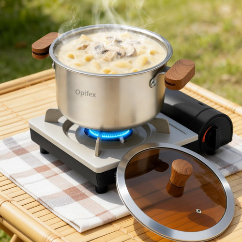2.8L Stainless Steel Deep Fryer Pot with Basket C33071
