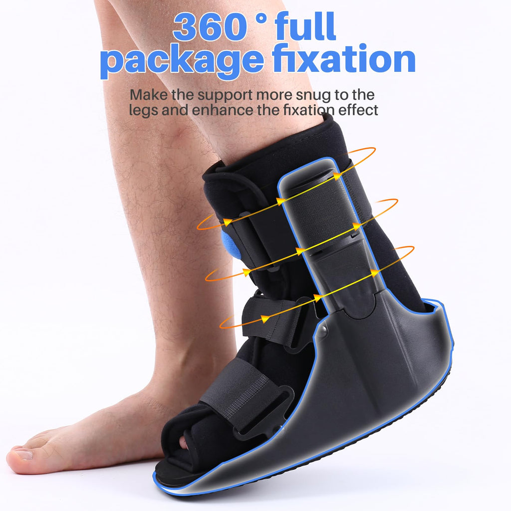 Black Medium Inflatable Walking Boot H416