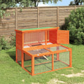 2-Tier Wooden Rabbit Hutch with Run R679
