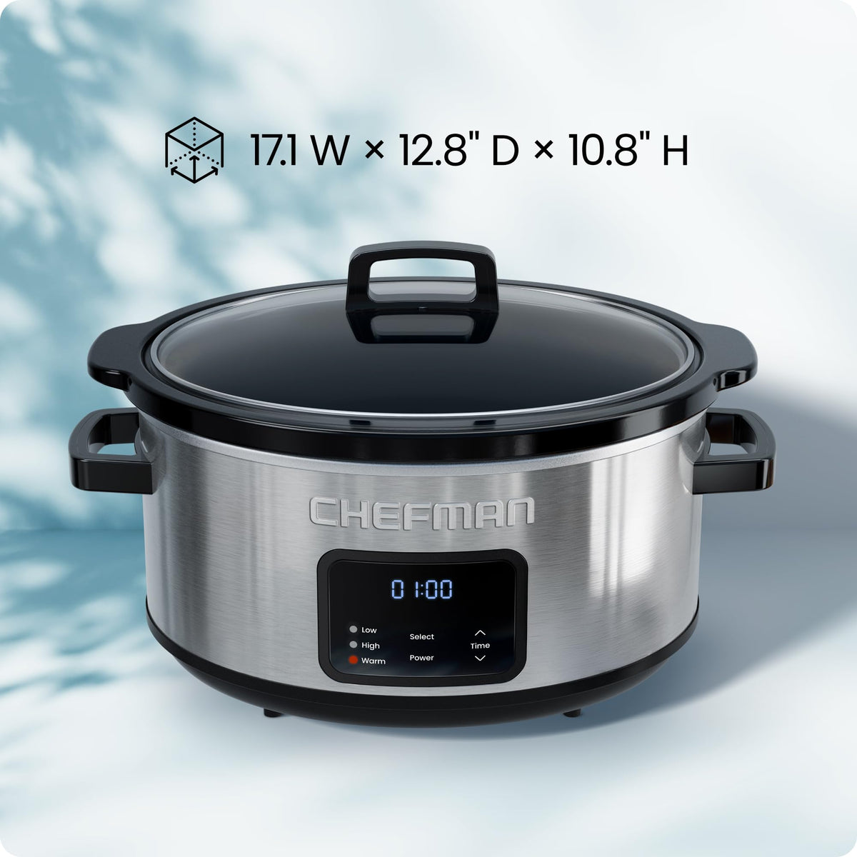 7 Quart Programmable Digital Slow Cooker with Ceramic Crock S119881