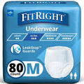Medium Size Heavy Absorbency Adult Protective Underwear 80 Count I609165