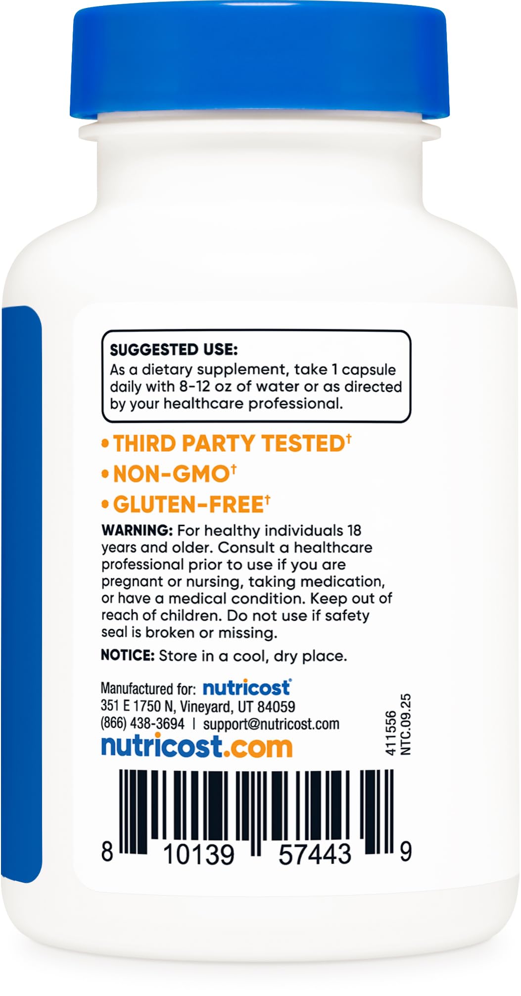 Lactase Enzyme Complex 120 Capsules Gluten-Free N99868