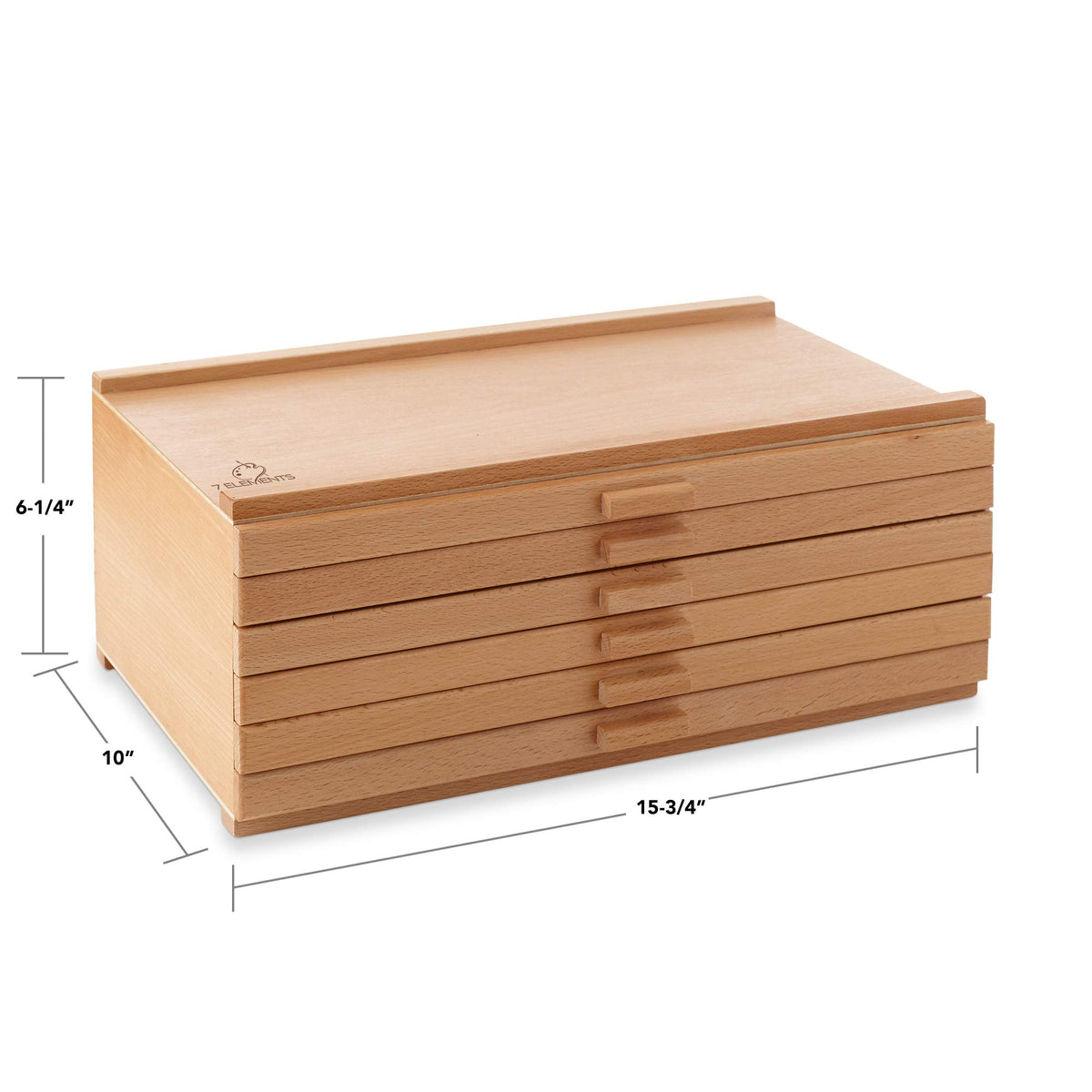 6 Drawer Wooden Artist Storage Box E152